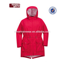 Momen hoody respirant pu red imperméable veste de pluie